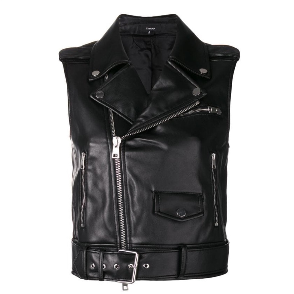 Theory Leather Vest